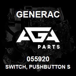 055920 Generac SWITCH, PUSHBUTTON SPST | AGA Parts