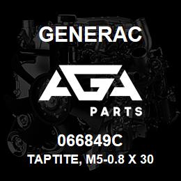 066849C Generac TAPTITE, M5-0.8 X 30 | AGA Parts