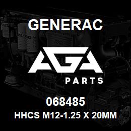 068485 Generac HHCS M12-1.25 X 20MM | AGA Parts