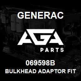 069598B Generac BULKHEAD ADAPTOR FITTING | AGA Parts