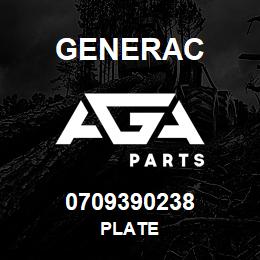 0709390238 Generac PLATE | AGA Parts
