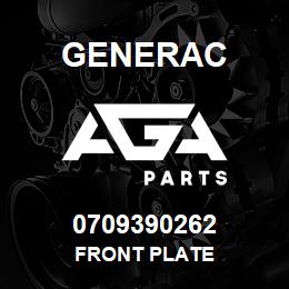 0709390262 Generac FRONT PLATE | AGA Parts