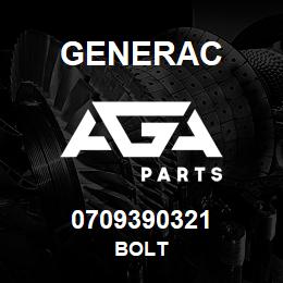 0709390321 Generac BOLT | AGA Parts