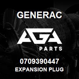 0709390447 Generac EXPANSION PLUG | AGA Parts