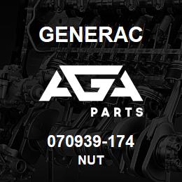 070939-174 Generac NUT | AGA Parts
