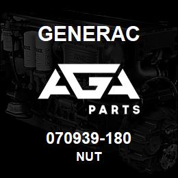 070939-180 Generac NUT | AGA Parts