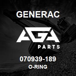 070939-189 Generac O-RING | AGA Parts