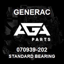 070939-202 Generac STANDARD BEARING | AGA Parts