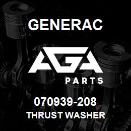 070939-208 Generac THRUST WASHER | AGA Parts