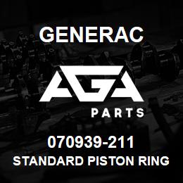 070939-211 Generac STANDARD PISTON RING SET | AGA Parts