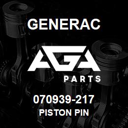 070939-217 Generac PISTON PIN | AGA Parts