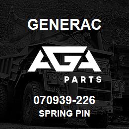 070939-226 Generac SPRING PIN | AGA Parts