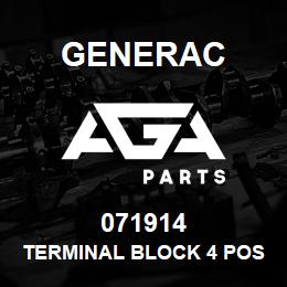071914 Generac TERMINAL BLOCK 4 POSITION | AGA Parts