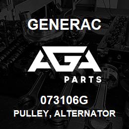 073106G Generac PULLEY, ALTERNATOR | AGA Parts
