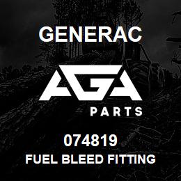 074819 Generac FUEL BLEED FITTING | AGA Parts