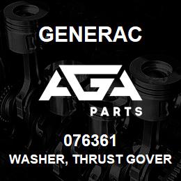 076361 Generac WASHER, THRUST GOVERNOR GEAR | AGA Parts
