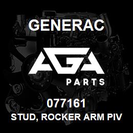 077161 Generac STUD, ROCKER ARM PIVOT SF | AGA Parts