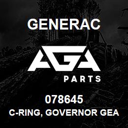 078645 Generac C-RING, GOVERNOR GEAR RETAINING | AGA Parts
