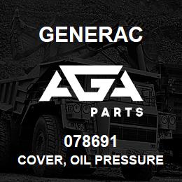 078691 Generac COVER, OIL PRESSURE RELIEF | AGA Parts