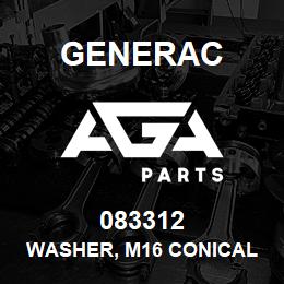 083312 Generac WASHER, M16 CONICAL | AGA Parts
