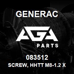 083512 Generac SCREW, HHTT M8-1.2 X 16 | AGA Parts