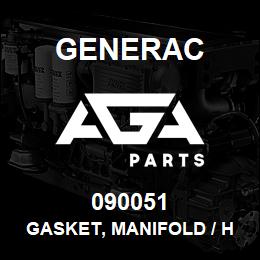 090051 Generac GASKET, MANIFOLD / HEAD | AGA Parts