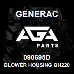 090695D Generac BLOWER HOUSING GH220 | AGA Parts