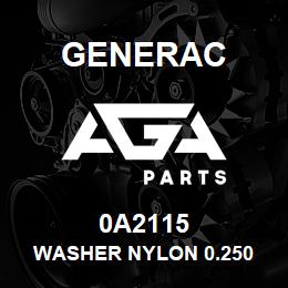 0A2115 Generac WASHER NYLON 0.250 | AGA Parts