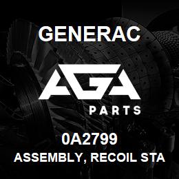 0A2799 Generac ASSEMBLY, RECOIL STARTER | AGA Parts