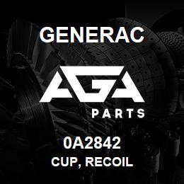 0A2842 Generac CUP, RECOIL | AGA Parts