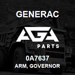 0A7637 Generac ARM, GOVERNOR | AGA Parts