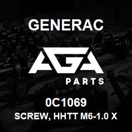 0C1069 Generac SCREW, HHTT M6-1.0 X 8 | AGA Parts