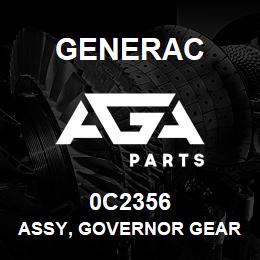 0C2356 Generac ASSY, GOVERNOR GEAR | AGA Parts