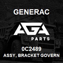 0C2489 Generac ASSY, BRACKET GOVERNOR ADJUSTMENT | AGA Parts