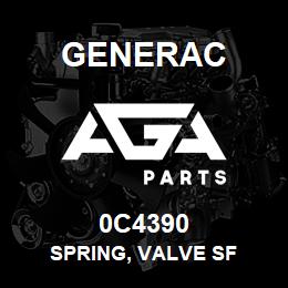 0C4390 Generac SPRING, VALVE SF | AGA Parts