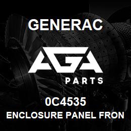 0C4535 Generac ENCLOSURE PANEL FRONT | AGA Parts