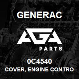 0C4540 Generac COVER, ENGINE CONTROL BOX | AGA Parts