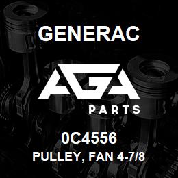 0C4556 Generac PULLEY, FAN 4-7/8 | AGA Parts