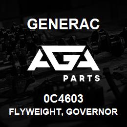 0C4603 Generac FLYWEIGHT, GOVERNOR | AGA Parts