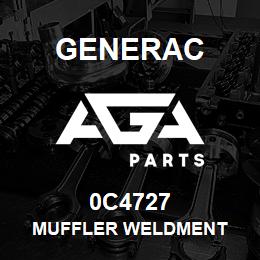 0C4727 Generac MUFFLER WELDMENT | AGA Parts