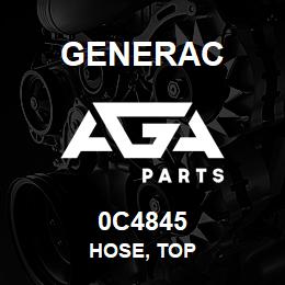 0C4845 Generac HOSE, TOP | AGA Parts