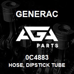 0C4883 Generac HOSE, DIPSTICK TUBE | AGA Parts