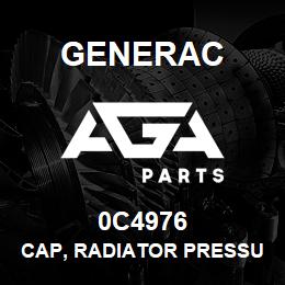 0C4976 Generac CAP, RADIATOR PRESSURE | AGA Parts
