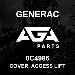 0C4986 Generac COVER, ACCESS LIFT | AGA Parts