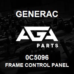 0C5096 Generac FRAME CONTROL PANEL - REFER TO DRAWING | AGA Parts