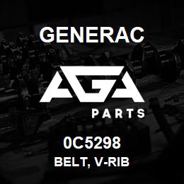 0C5298 Generac BELT, V-RIB | AGA Parts