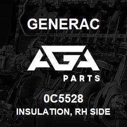 0C5528 Generac INSULATION, RH SIDE PANEL | AGA Parts