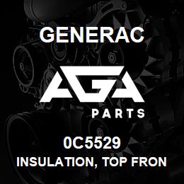 0C5529 Generac INSULATION, TOP FRONT PANEL | AGA Parts