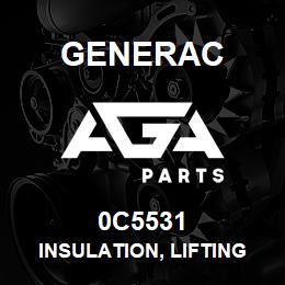 0C5531 Generac INSULATION, LIFTING LUG COVER | AGA Parts