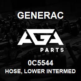 0C5544 Generac HOSE, LOWER INTERMEDIATE | AGA Parts